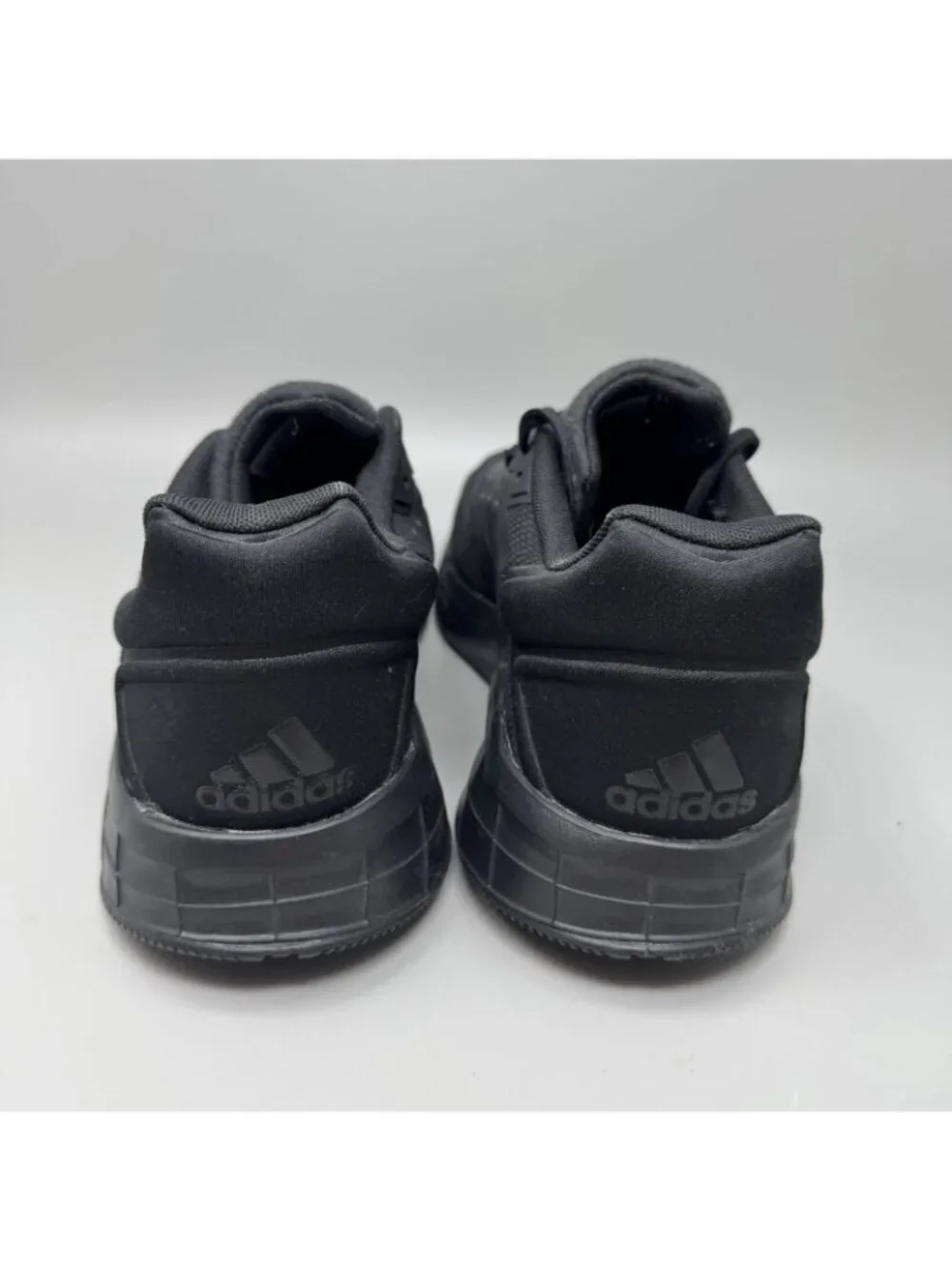 Adidas Duramo 10 Mens Size 11.5 Triple Black Athletic Running Shoes Sneakers